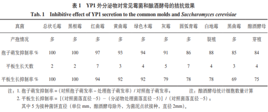  黑附球菌YP1分泌物的广谱抗霉菌活性和化学成分多样性分析（一）